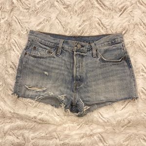 Levi’s Distressed Cutoff Jean Shorts